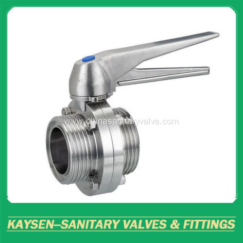 ISO Hygienic Butterfly Valves Male End